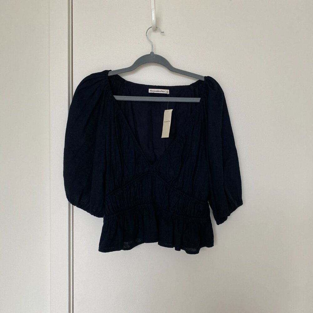Black Women's Top by Abercrombie & Fitch - Picture 2 of 5